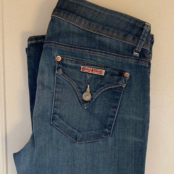 Women's Blue Distressed Jeans - Picture 3 of 16